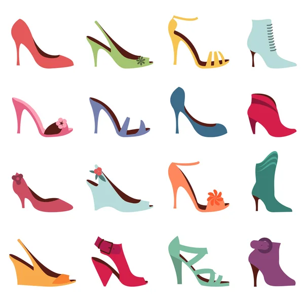 Moda zapatos de mujer — Archivo Imágenes Vectoriales