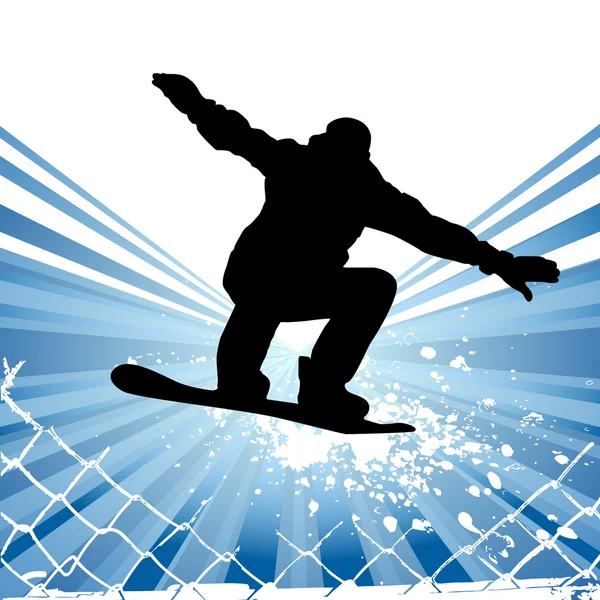 Snowboarding vektor — Stockový vektor