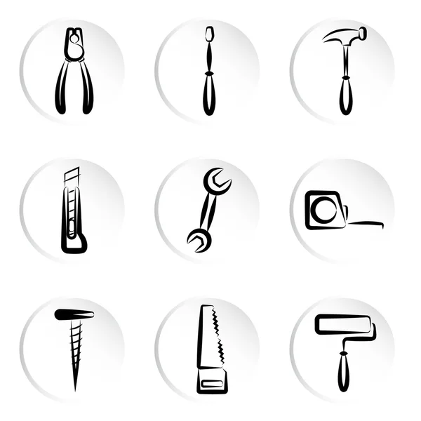 Icone degli strumenti — Vettoriale Stock