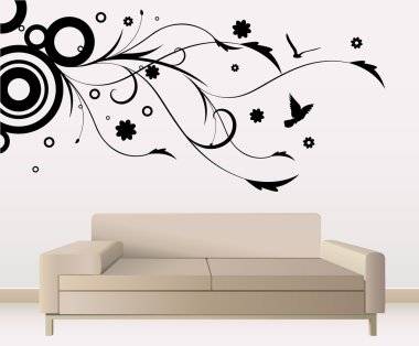 Wall decoration clipart