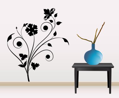 Wall decoration clipart