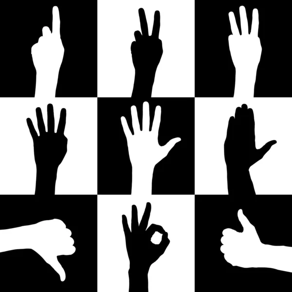 Mains en l'air — Image vectorielle