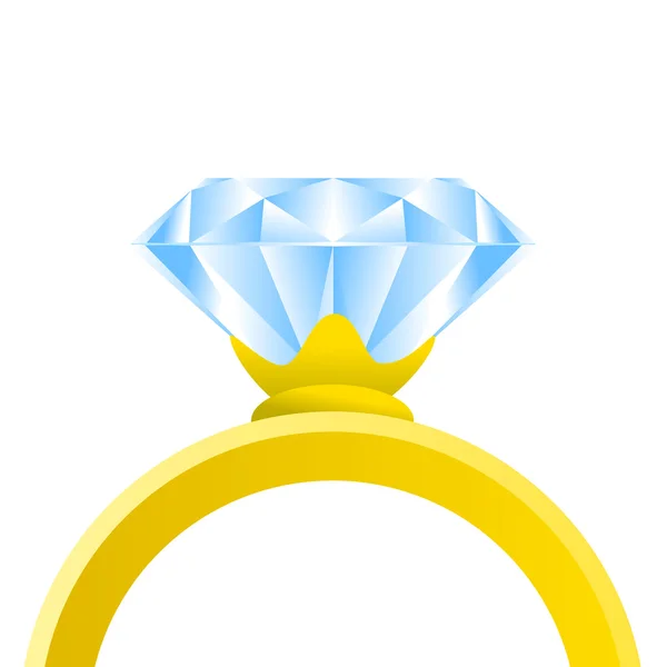 Diamond ring — Stock Vector