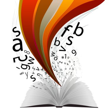 Abstract book clipart