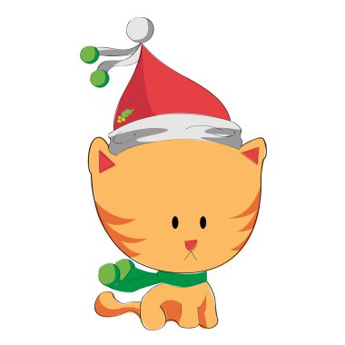 Christmas Cat clipart