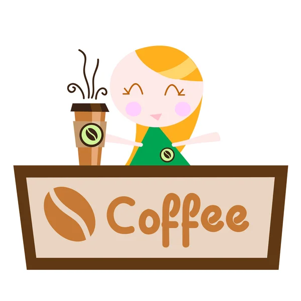 ร้านกาแฟ — ภาพเวกเตอร์สต็อก