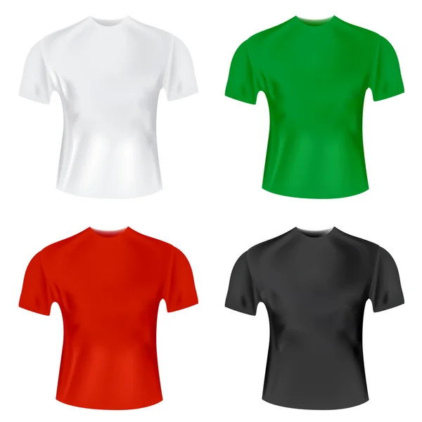 Векторный шаблон мужской футболки — стоковый вектор