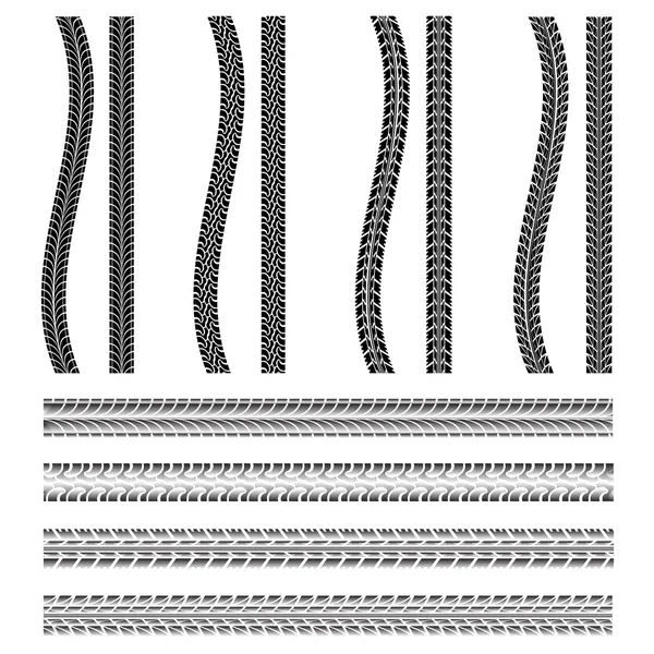 Divers pneus automobiles — Image vectorielle