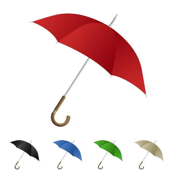 Set di ombrelli — Vettoriale Stock