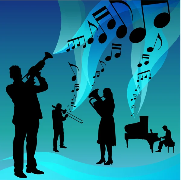 Groupe musical — Image vectorielle