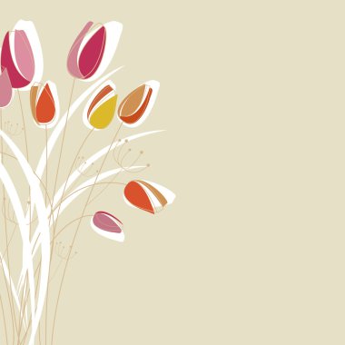 Floral decorative background clipart