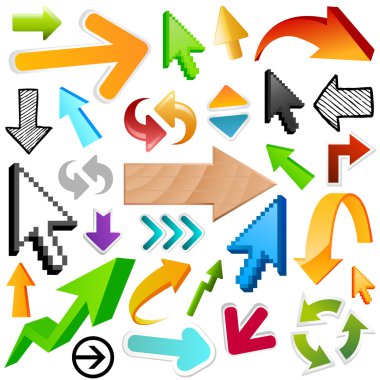 Arrow set clipart