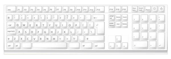 Diseño de teclado — Archivo Imágenes Vectoriales