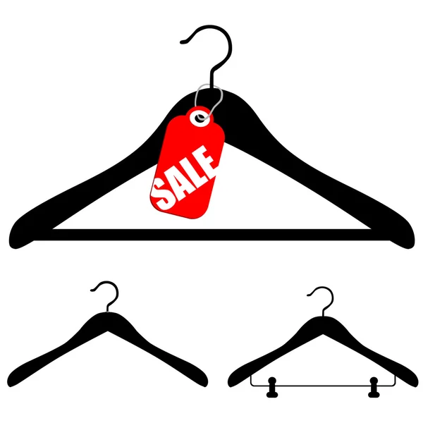 Hangers met verkoop — Stockvector