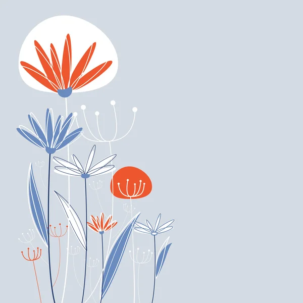 Çiçek dekoratif arka plan — Stok Vektör