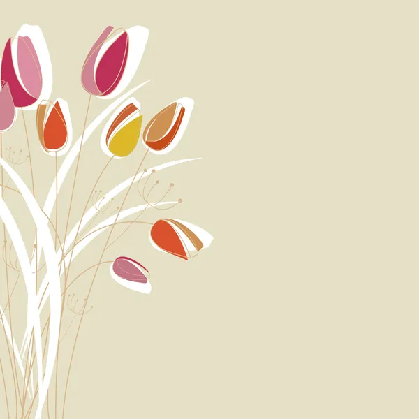 Fond décoratif floral — Image vectorielle