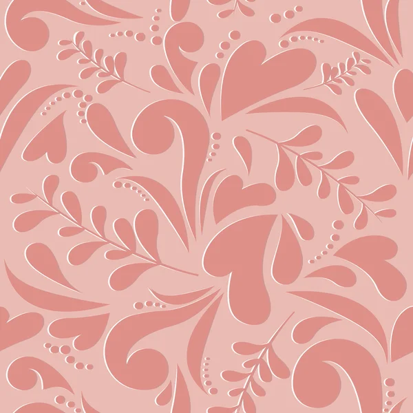 Floral amour motif sans couture — Image vectorielle