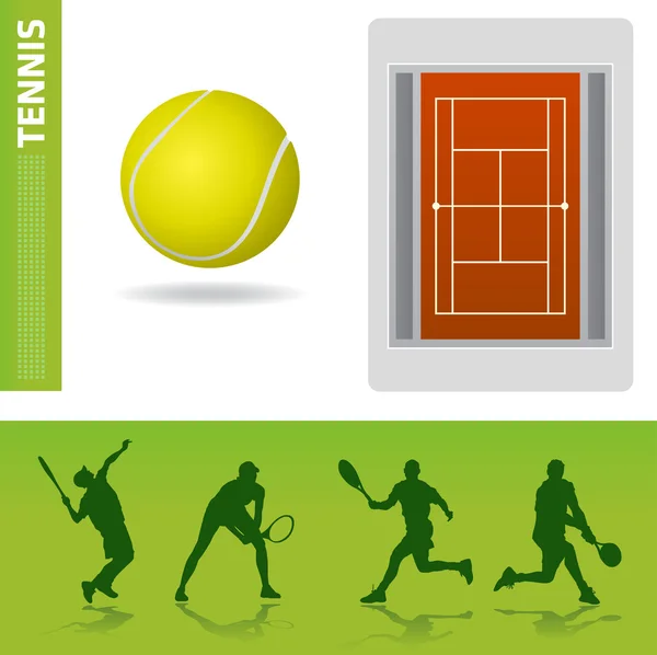 Елементи дизайну теніс — стоковий вектор