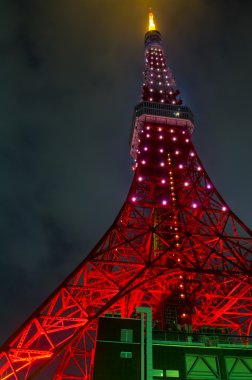 observation tower located in Tokyo Japan clipart