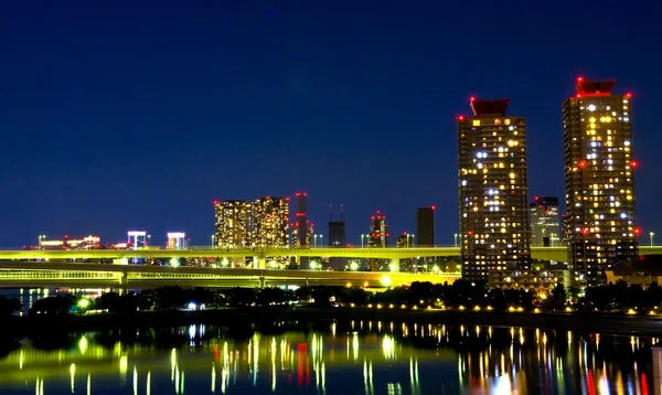 Tokyo bij nacht — Stockfoto