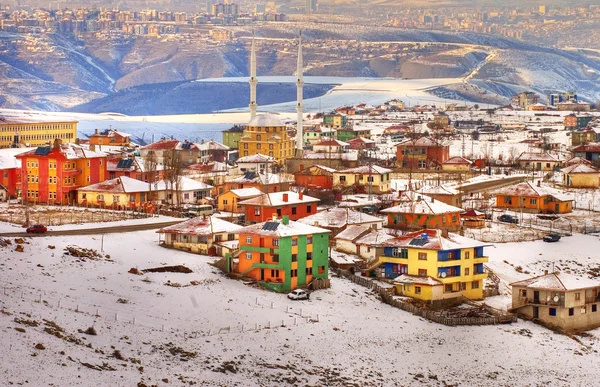 Ankara im Schnee — Stockfoto