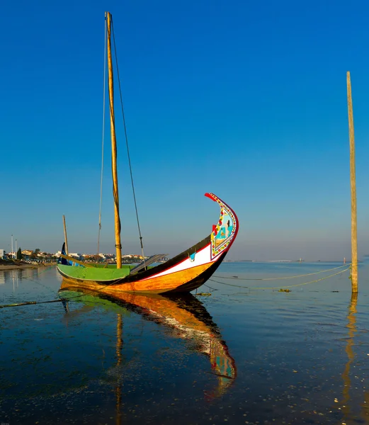Moliceiro- typical boat — Stock Photo, Image