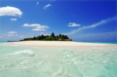 Island in the Maldives clipart