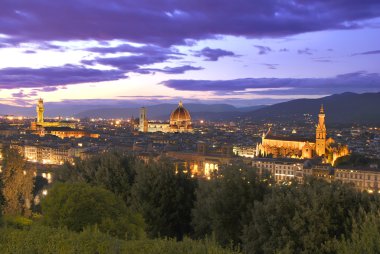 Sunset in Florence clipart