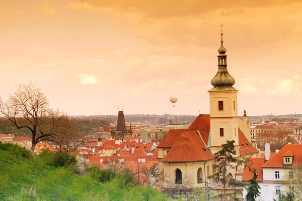 Prague and baloon — Stock Photo, Image