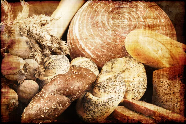 Grunge bread — Stock Photo, Image