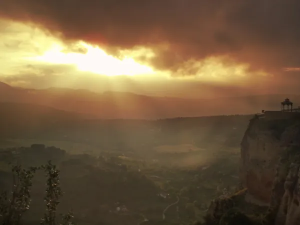 Ronda üzerinden günbatımı — Stok fotoğraf