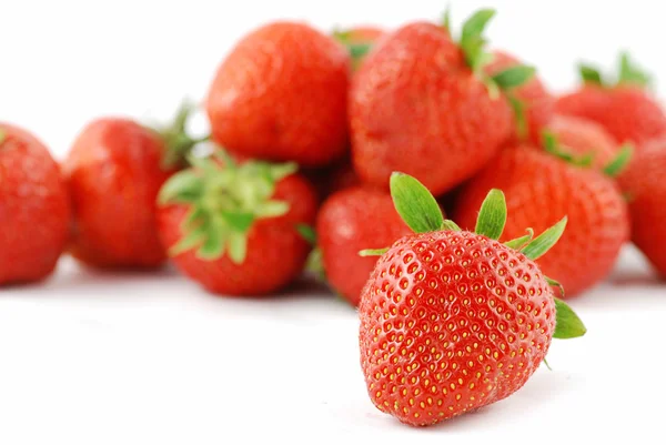 Viele Erdbeeren Früchte — Stockfoto