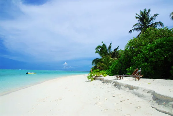 Malediivinen ranta — kuvapankkivalokuva