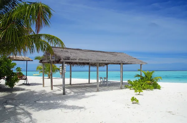 Пляж в Мальдіви — стокове фото