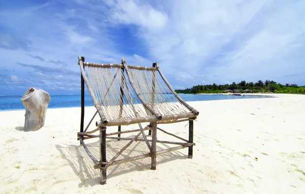 Cadeiras na praia — Fotografia de Stock