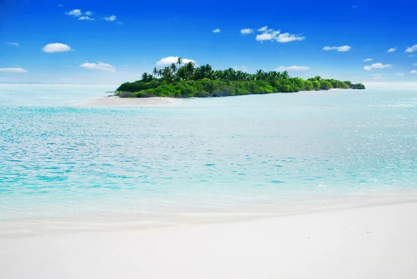 Isola nelle maldive — Foto Stock