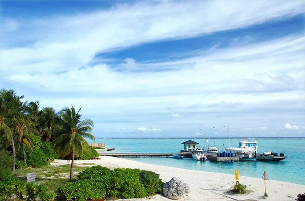 Haven in de Maldiven — Stockfoto