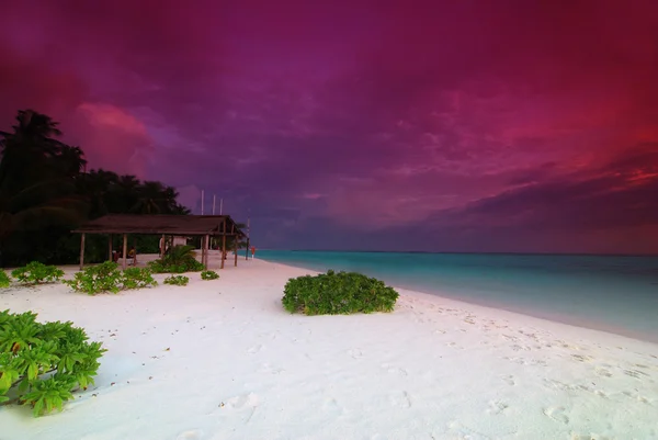 Sunrise a Maldív-szigeteken — Stock Fotó