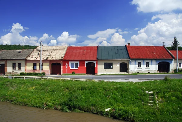 stock image Colorful houses in a row