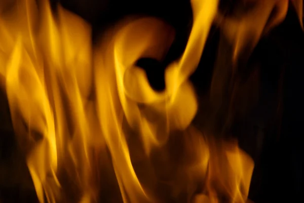 Fire on black — Stock Photo, Image