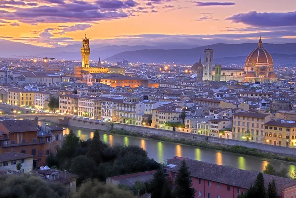 Sonnenuntergang in Florenz — Stockfoto