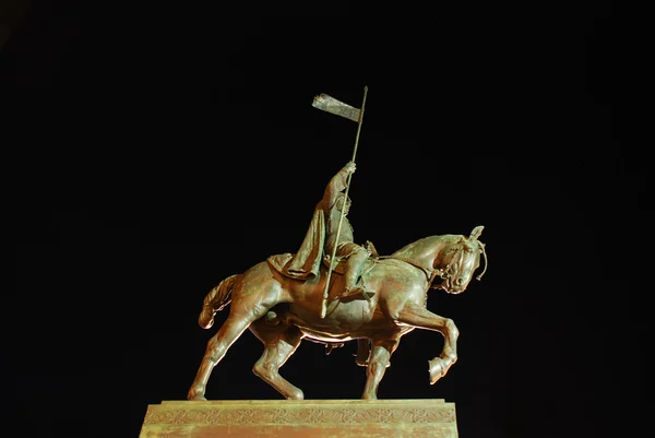 Standbeeld van saint wenceslas in Praag — Stockfoto
