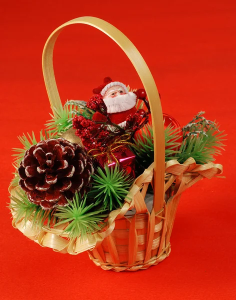Vánoční košík — Stock fotografie