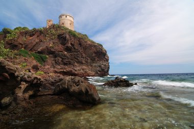 Sardinian lighthouse clipart