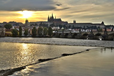 Prag'da günbatımı