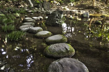 Stone zen path clipart