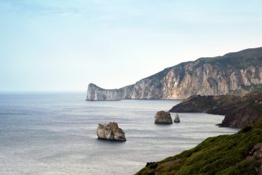 Rocky islands on Sardinia clipart