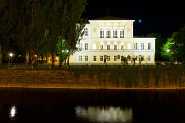 Zofin palace at night clipart