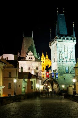 View from the Charles Bridge clipart