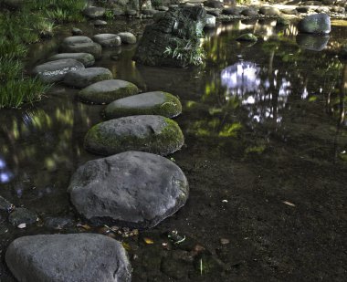 Stone zen path clipart